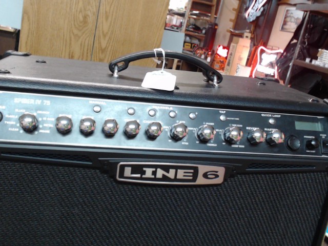 line 6 spider iv 75 watt modeling guitar amp