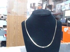 14k YG Herringbone Necklace, 18"