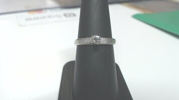 14K WG Diamond Round Diamond Ring, Sz 7