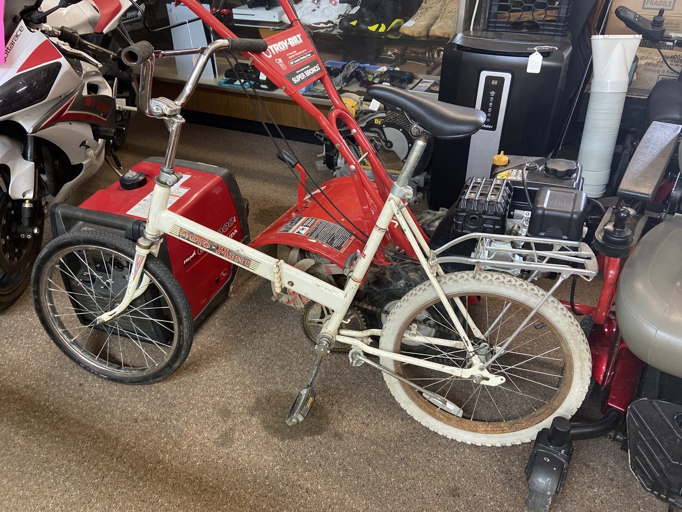 Vintage! Iverson Auto Mini Fold Up Bicycle 