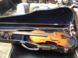 Antinous Stradivarius Faiebat Anno 17-44 Violin w/ Case