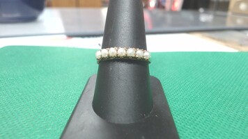 10k YG Pearl Ring, Sz. 9 3/4