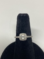 Tiffany & Co .45 dttw  Diamond Ring, Stamped PT950, Size 5 1/2