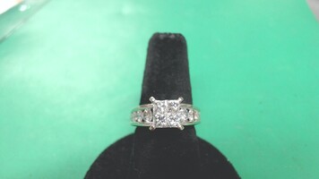 14K WG Diamond Ring, Size 6, Est. 2 cttw.