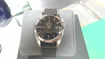 Zodiac Olympos Automatic Watch with Black Leather Band in Original Box