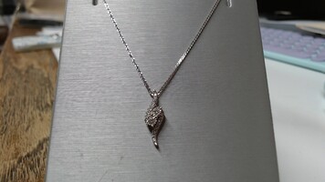 14K WG Forever US Diamond Pendant W/ 14K WG Chain