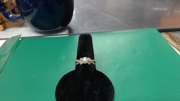 10k yg Pearl Ring, Size 7 