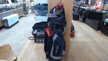 Harvey Penick Gold Clubs in Case