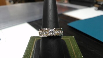 14k YG w/ WG Diamond Ring, .75 DWT., Size 8