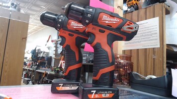 Milwaukee 2- 3/8 Drill Driver w/ 2 Batteries and No Charger