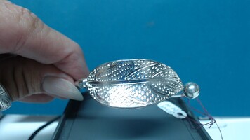 Silver Leaf Bracelet 