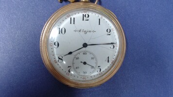  Elgin Pocket Watch, 14K YG 15 Jewel 