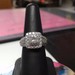 14K WG sz. 6 Diamond set Wedding 