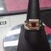 10K YG Ruby mens Ring Size 10 1/2