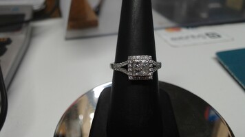 10K YG Diamond Ring, Sz. 6/1/2
