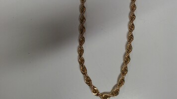 10K Rope Necklace 22" Long