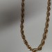 10K Rope Necklace 22" Long