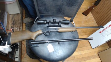 ROSSI/ BRAZTECH Model: M20243Y Single-Shot Combo 243/20ga w/ Scope